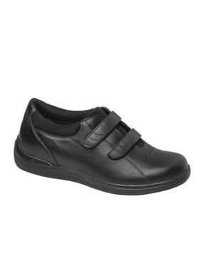 DREW LOTUS ORTHOPEDIC COMFORT TWO STRAP BLACK LEATHER SHOES 14631 NEW Sz11W